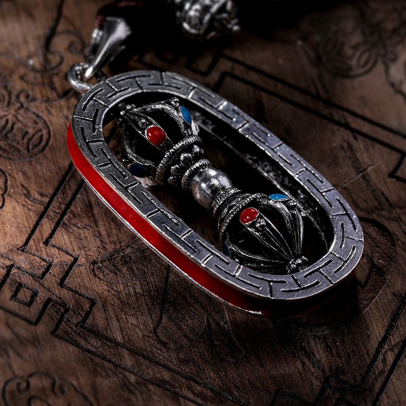 Factory direct sales of ethnic style Tibetan ornaments, Buddhist ritual implements, amulets, waist tags, DIY handcrafted jewelry accessories, cross-border supply Specification image
