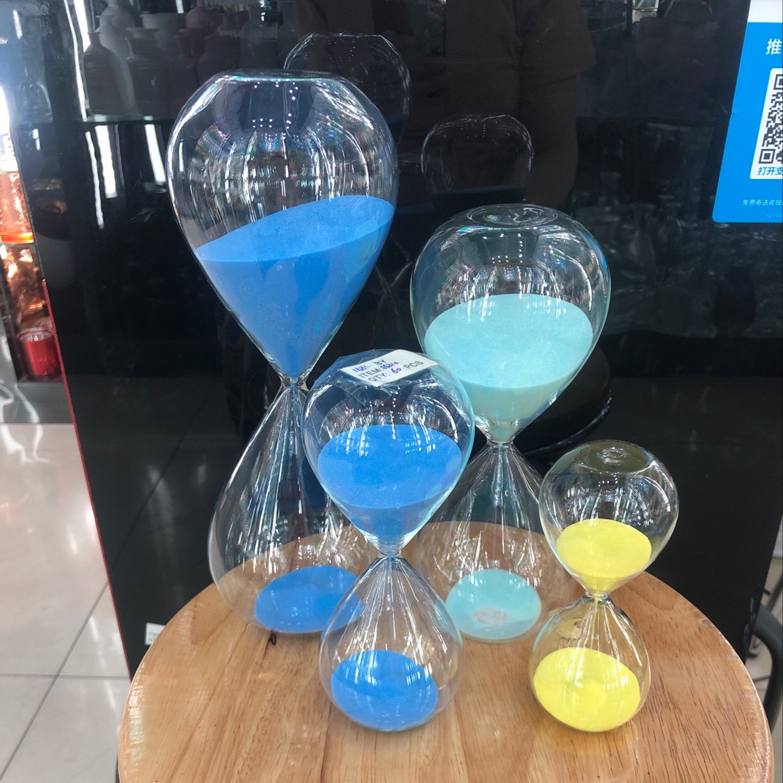 30 Minute Water Drop Hourglass Specification drawing