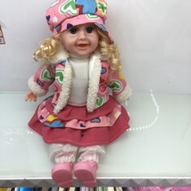 18寸小仿真娃娃 带英文音乐 冬装娃娃