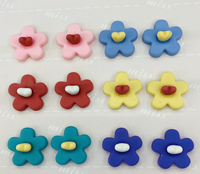 Love flowers - Hyun flowers, -DIY resin patches cute shoe flowers, phone case accessories, buttons, hats, clothing accessories, stationery patches, accessories