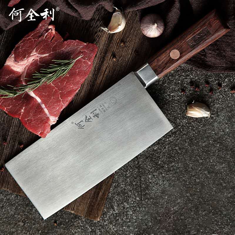 何全利不锈钢桑刀厨房刀具中式家用切片刀超快锋利万向菜刀薄免磨