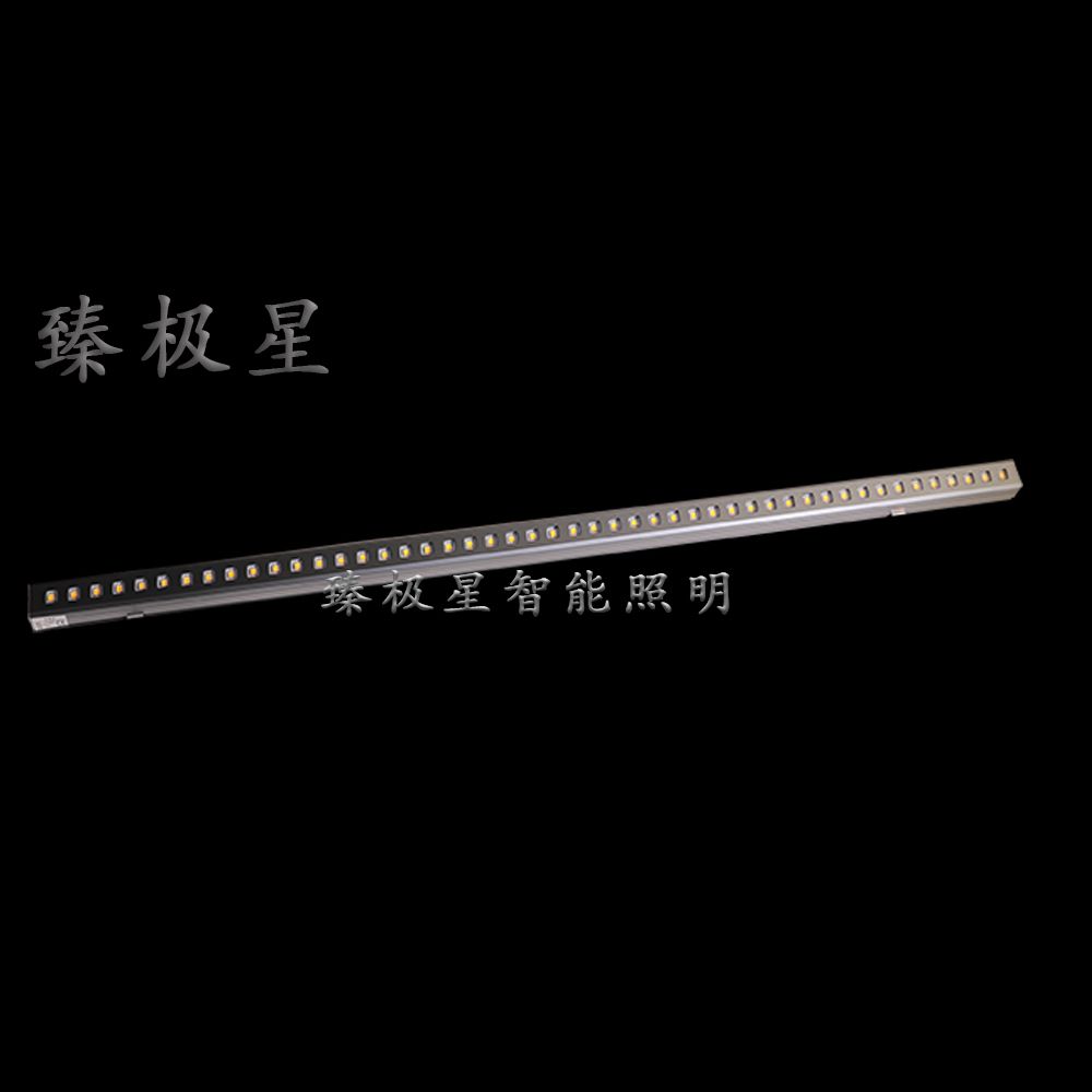 The exterior wall of the outdoor building is illuminated by 24VLED linear light thumbnail