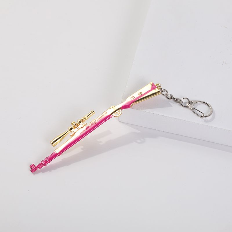 Pubg Peacekeeper Elite weapon Model 98k Skin gun awm Battle Royale Gun Metal Keychain gift Pendant detail image 13