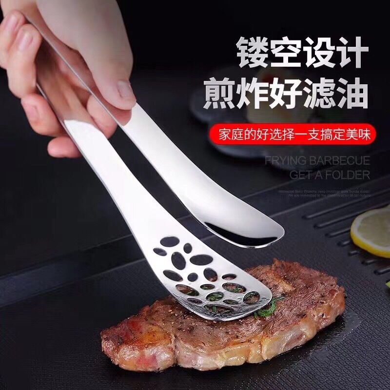 304不锈钢加厚版食品夹，牛排夹产品图