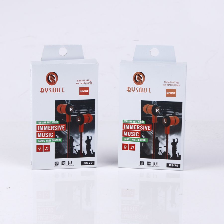 The BS-79 mobile phone headphones with microphone can be used to listen to music and answer voice calls pic 1