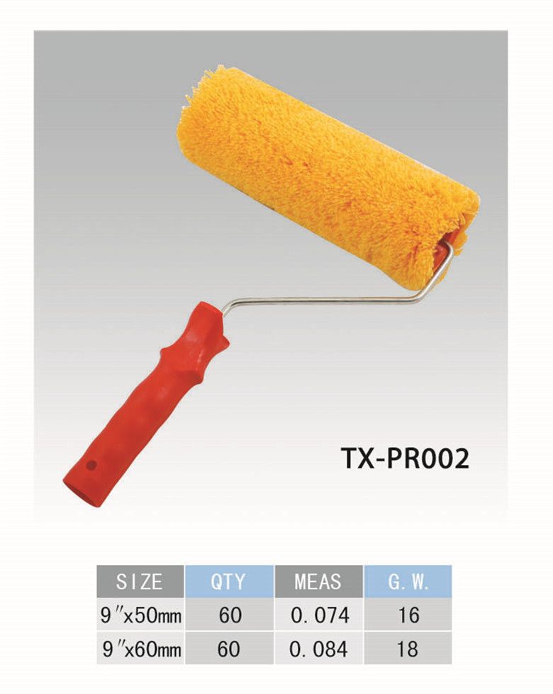 Yellow roller brush 9" red handle manufacturers direct quality assurance large price welcome to buy thumbnail