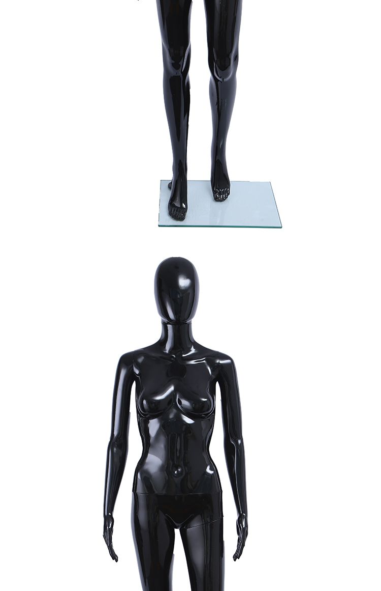旭峰厂家直销塑料人体模特喷漆亮光黑性感女模详情图7