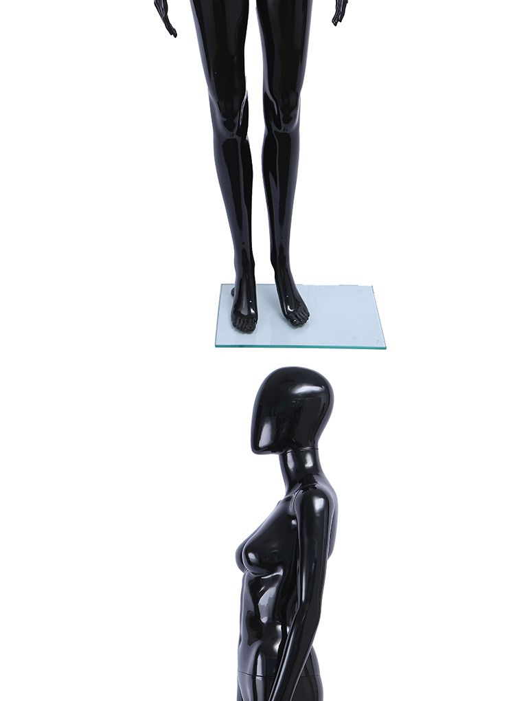 旭峰厂家直销塑料人体模特喷漆亮光黑性感女模详情图10