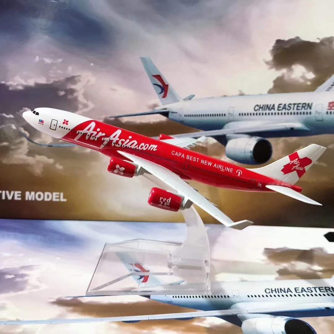 飞机模型（马来西亚亚洲X航空A340）合金飞机模型 金属飞机模型详情图1