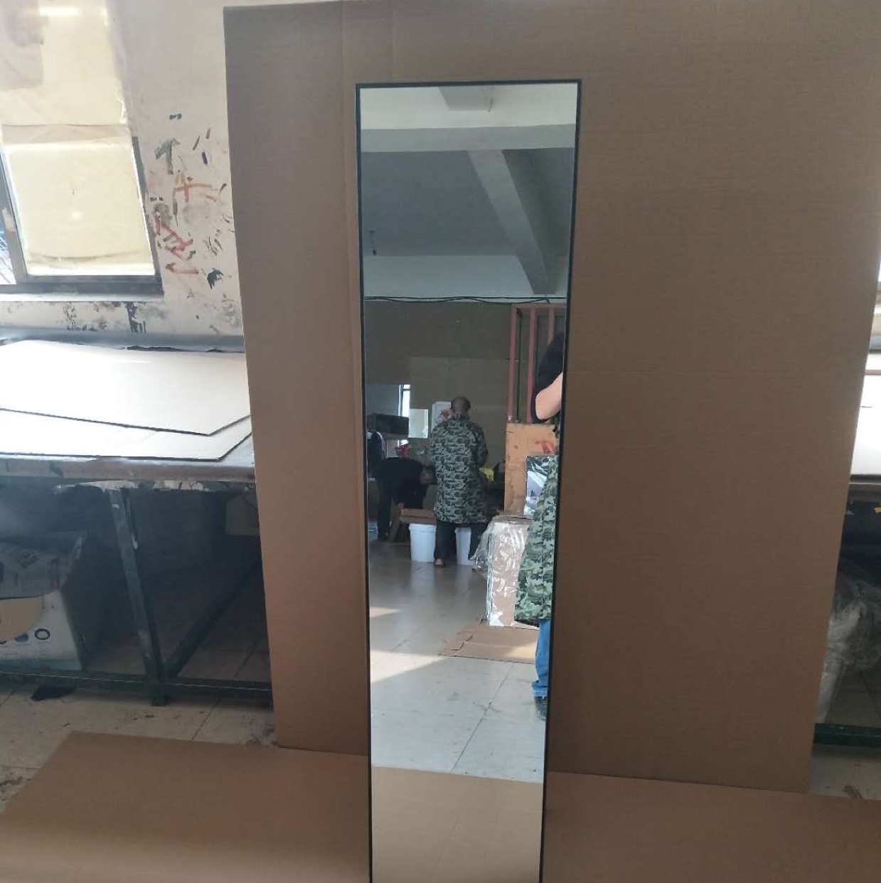 镜子穿衣镜带支架落地镜外贸批量细节图