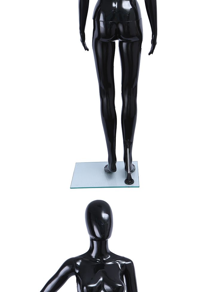 旭峰厂家直销塑料人体模特喷漆亮光黑性感女模详情图12