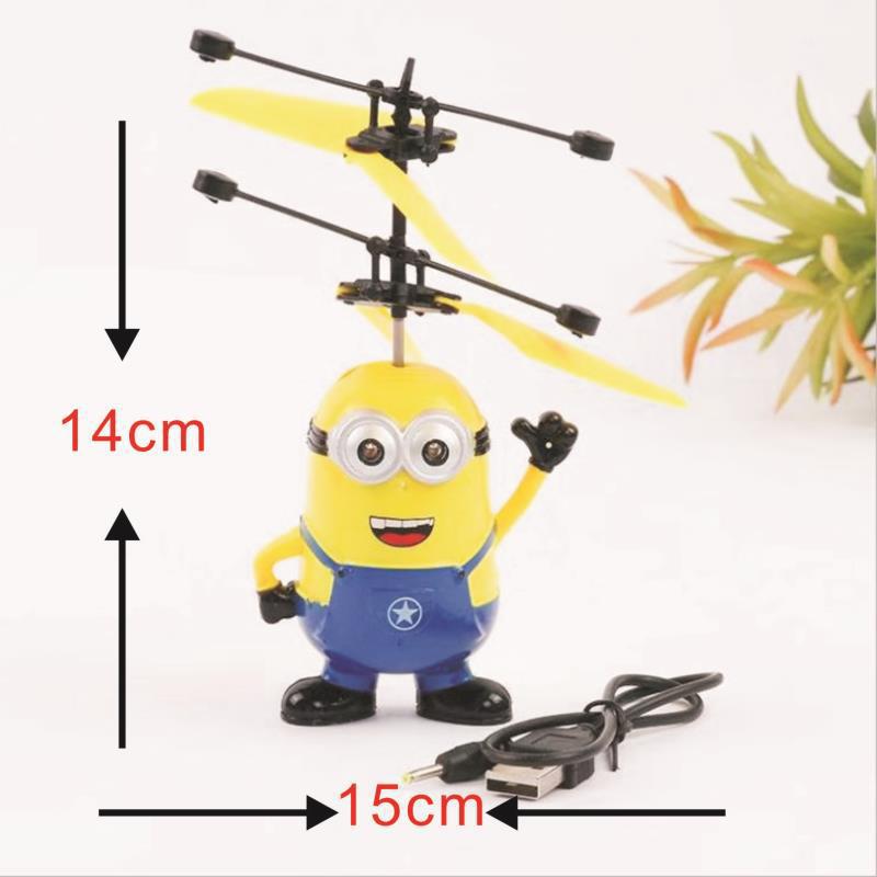 The big yellow sensor aircraft, anti-collision and shockproof remote control helicopter, children's toy details Picture