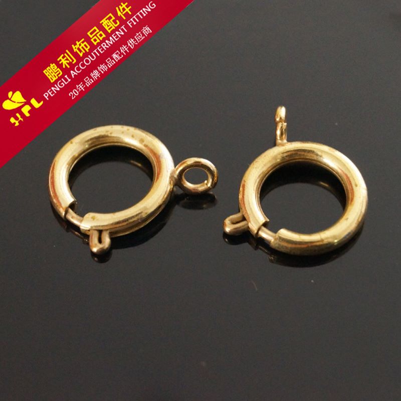 Qingdao produced slingshot buckle 6.0 spring necklace buckle DIY jewelry accessories jewelry buckle South Korea imported environmental protection copper thumbnail