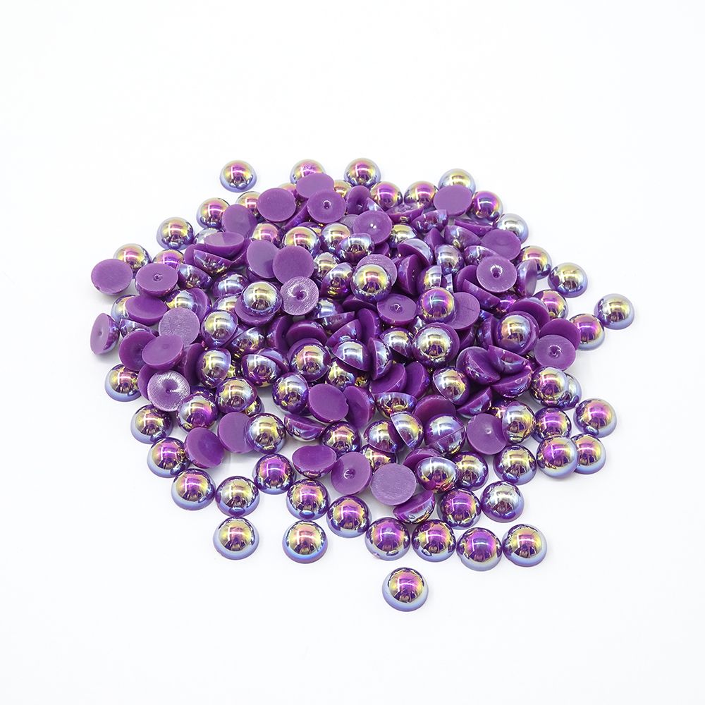 ABS 仿珍珠 8MM 半圆珍珠 AB彩详情图9