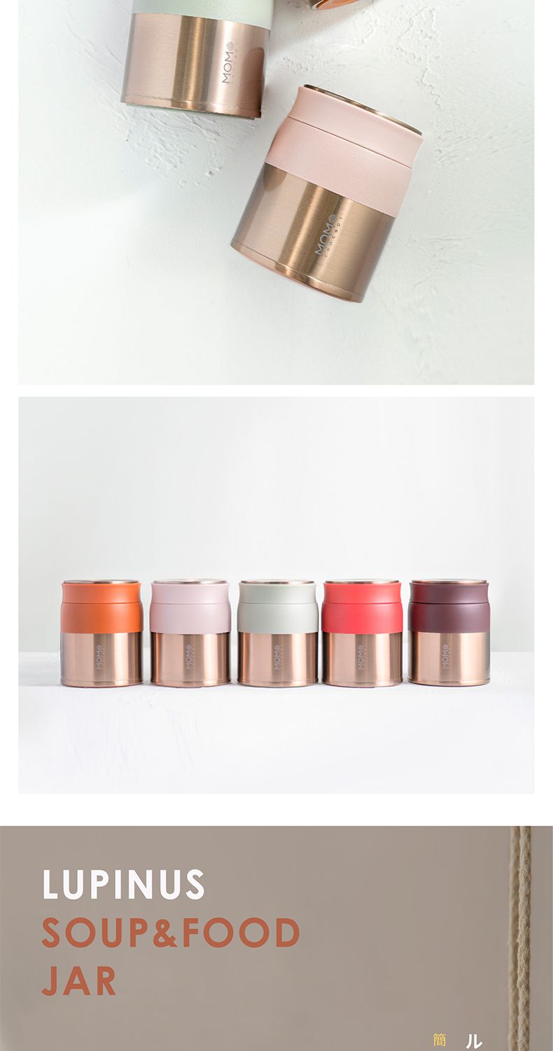 MOMO保温不锈钢焖烧汤罐饭盒女学生男士日本进口时尚便携380mL详情图4