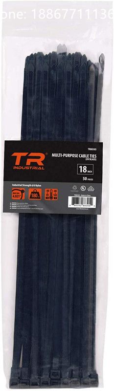 Nylon Zipper Cable Tie Tr Industrial Tr15299 Multipurpose Cable Tie (100 Pieces)18 