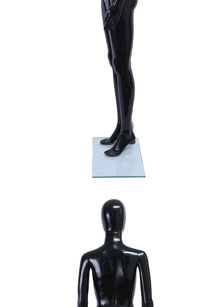 旭峰厂家直销塑料人体模特喷漆亮光黑性感女模详情图11