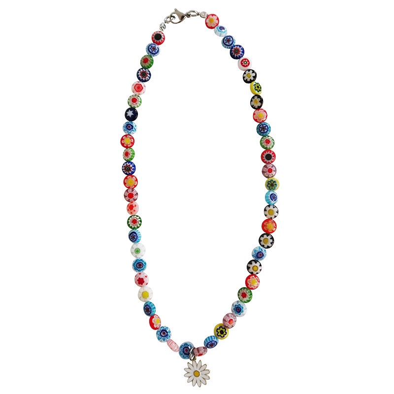 Zhou Yuting's TWENTYONEAUGUST 2019 winter new collection, the Daisy country versatile youth necklace, is a trendy and fashionable bestseller details Picture