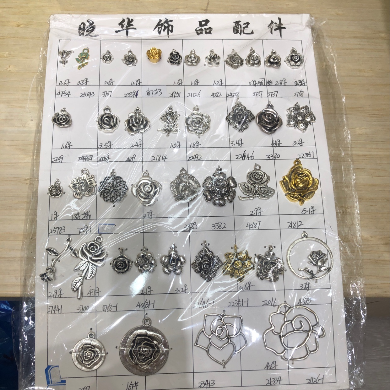DIY accessories for bracelets, necklaces and earrings made of zinc alloy chrysanthemum and flower pendants Application Scenario