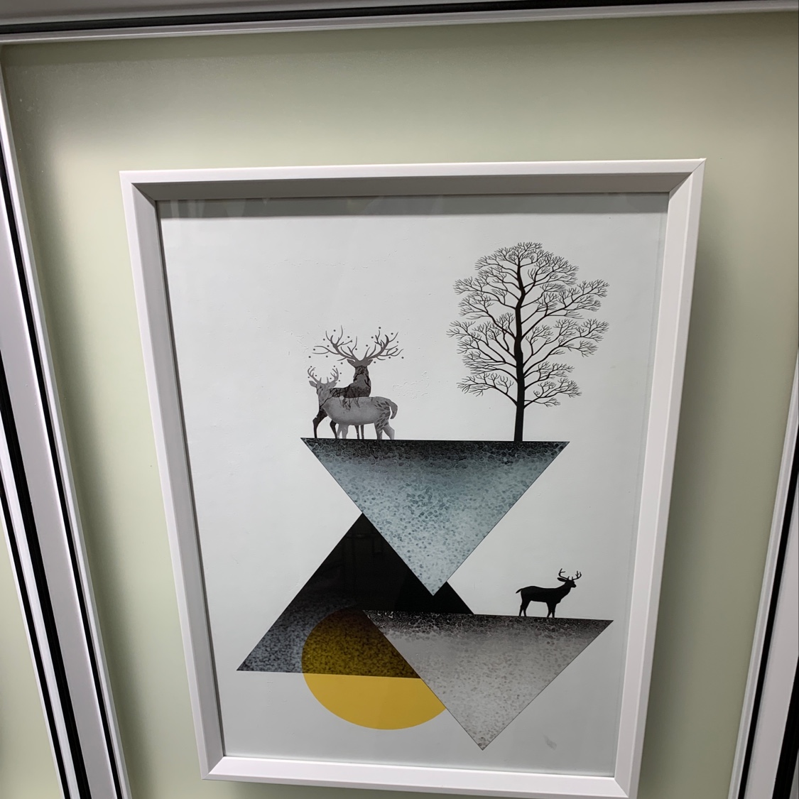 客厅餐厅磨砂质感 高清装饰画 相框现代 儿童房 50*60cm产品图