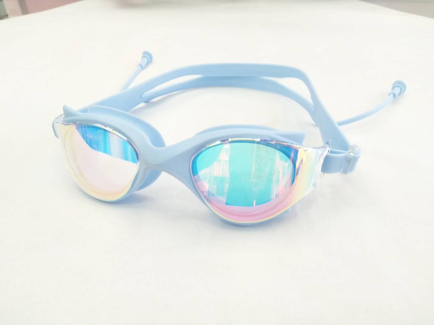 Yiwu Feiduo's new children's electronic gun electroplated swimming goggles are waterproof and anti-fog swimming goggles detail image 4
