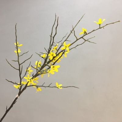 Yiwu Selection direct selling fake silk flowers wholesale Chinese decorative flowers yellow jasmine simulation flowers forsythia inch of gold full figure