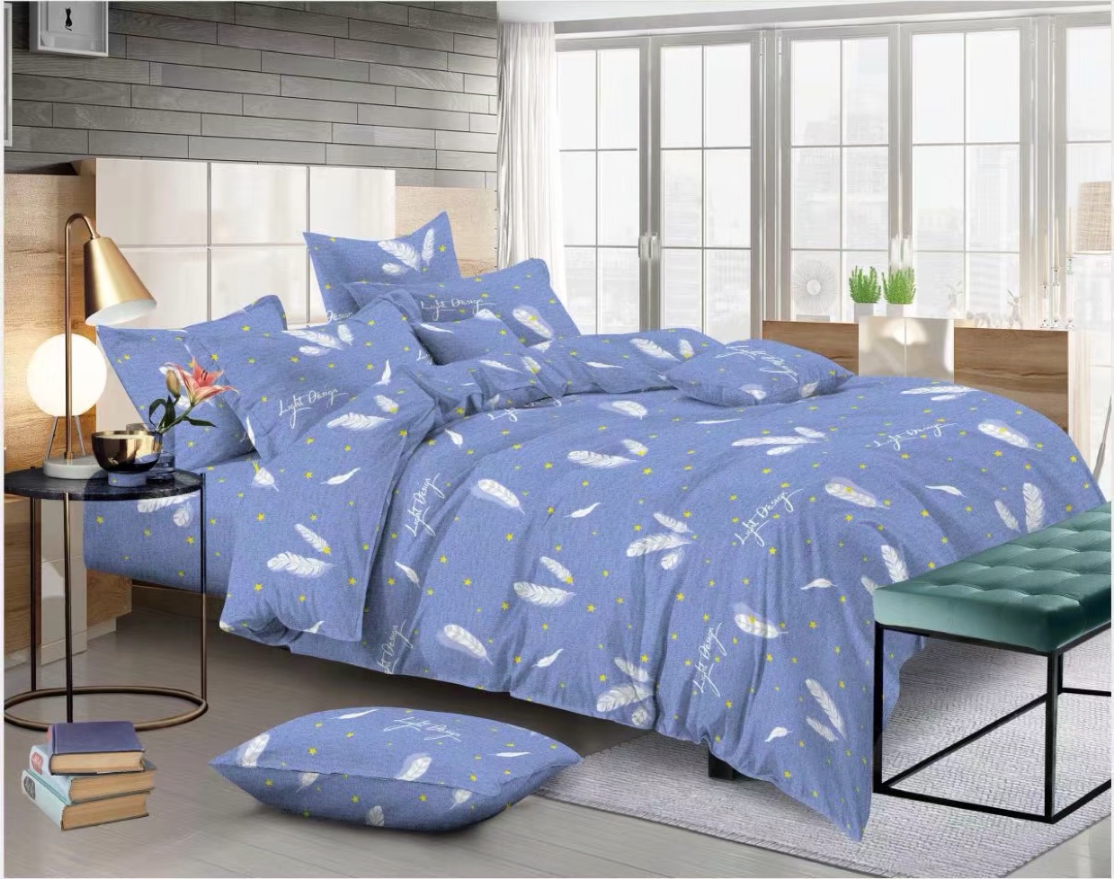 Run Measure Polyester Cotton 4-Piece Set undefined