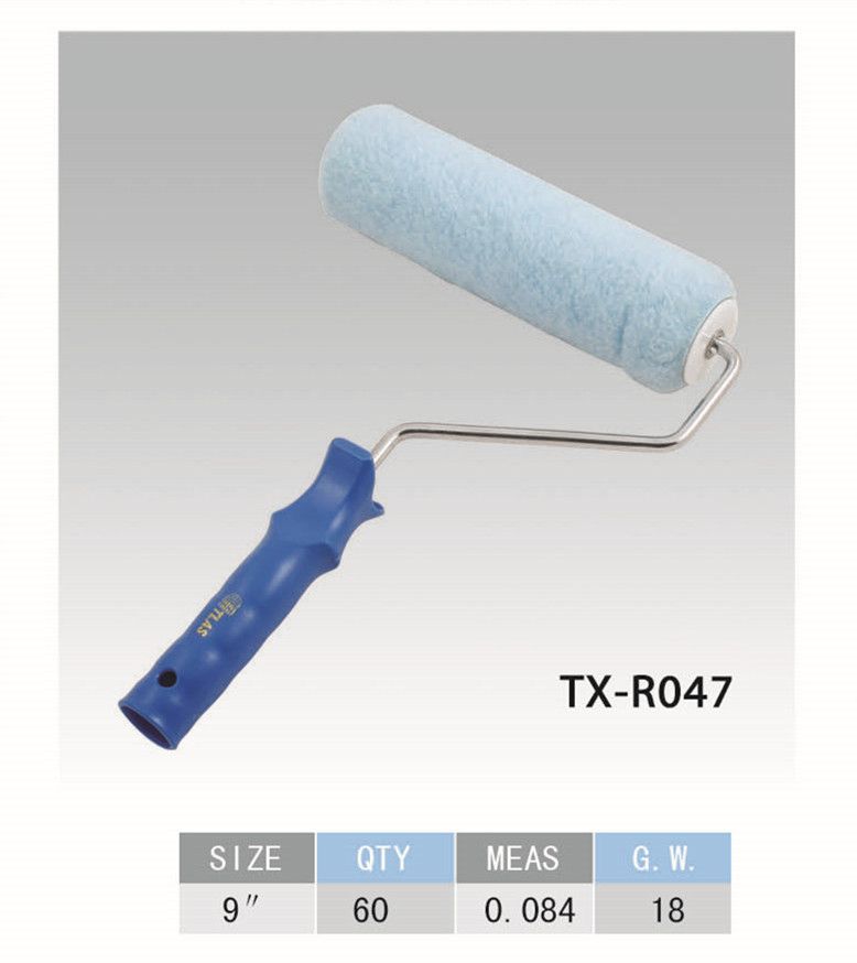 Sky blue roller brush 9" blue handle manufacturers direct quality assurance large price welcome to buy