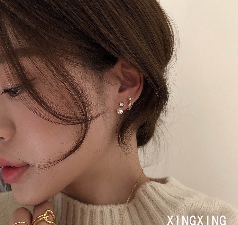 饰品/耳饰/耳环/耳钉/合金猫眼石耳环产品图