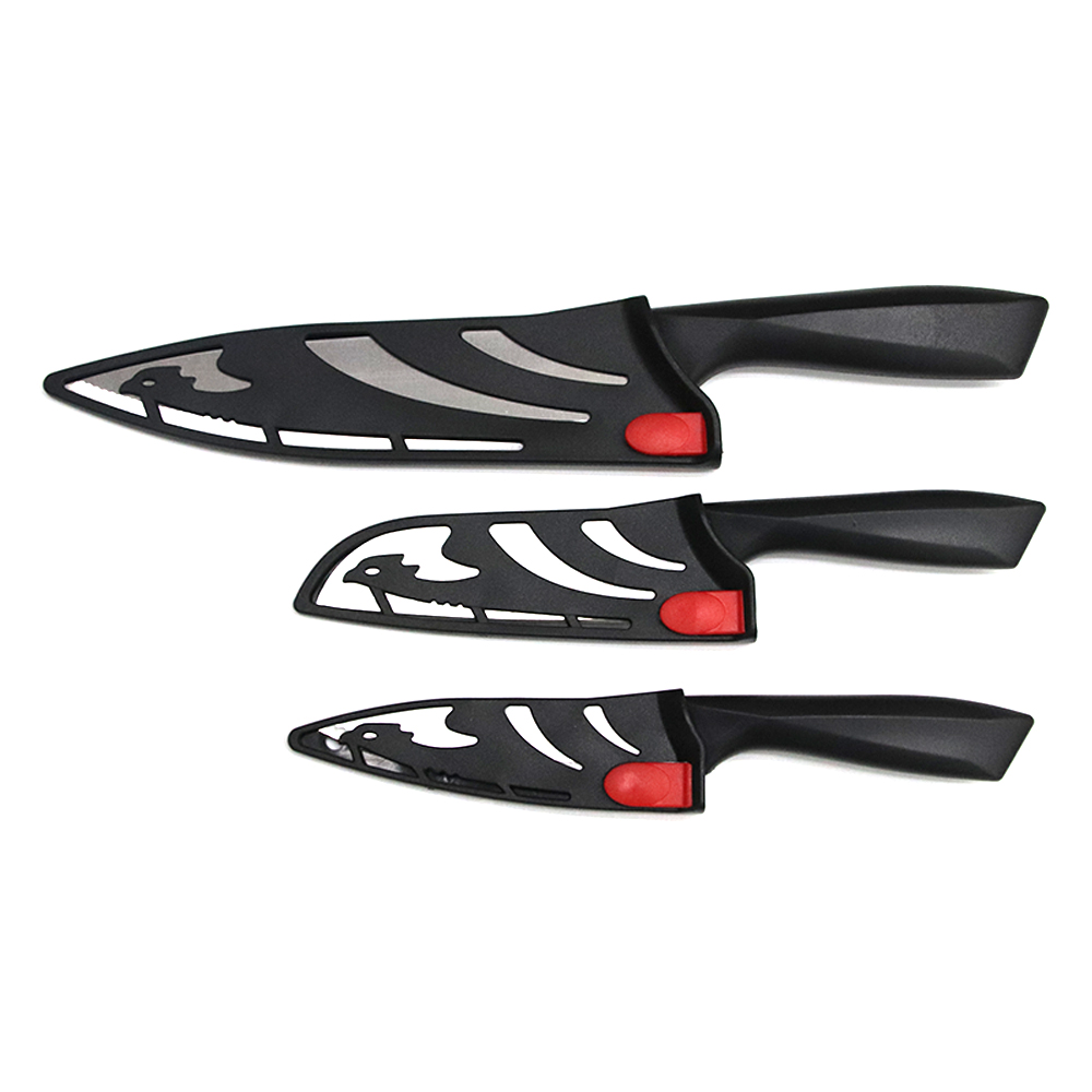 水果刀/磨刀器/刀套白底实物图