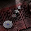 Buddhist peace amulets, ornaments, pendants, Tibetan decorations, ethnic style Nine Palaces and Eight Trigrams, small gifts for tourist areas, amulets Application Scenario