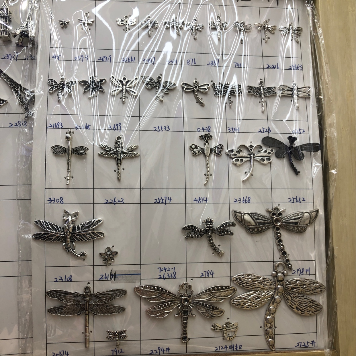Zinc alloy dragonfly pendants are used as bracelet, necklace and earring accessories
