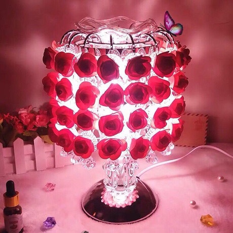 16 strings of rose aroma lamp for sleep aid, essential oil lamp decoration, beauty salon aroma diffuser details Picture