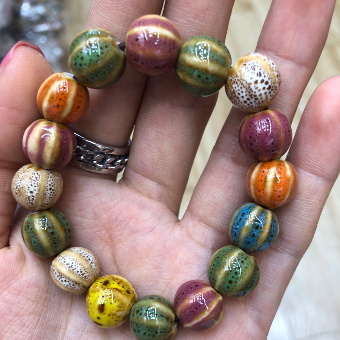小西瓜珠陶瓷细节图