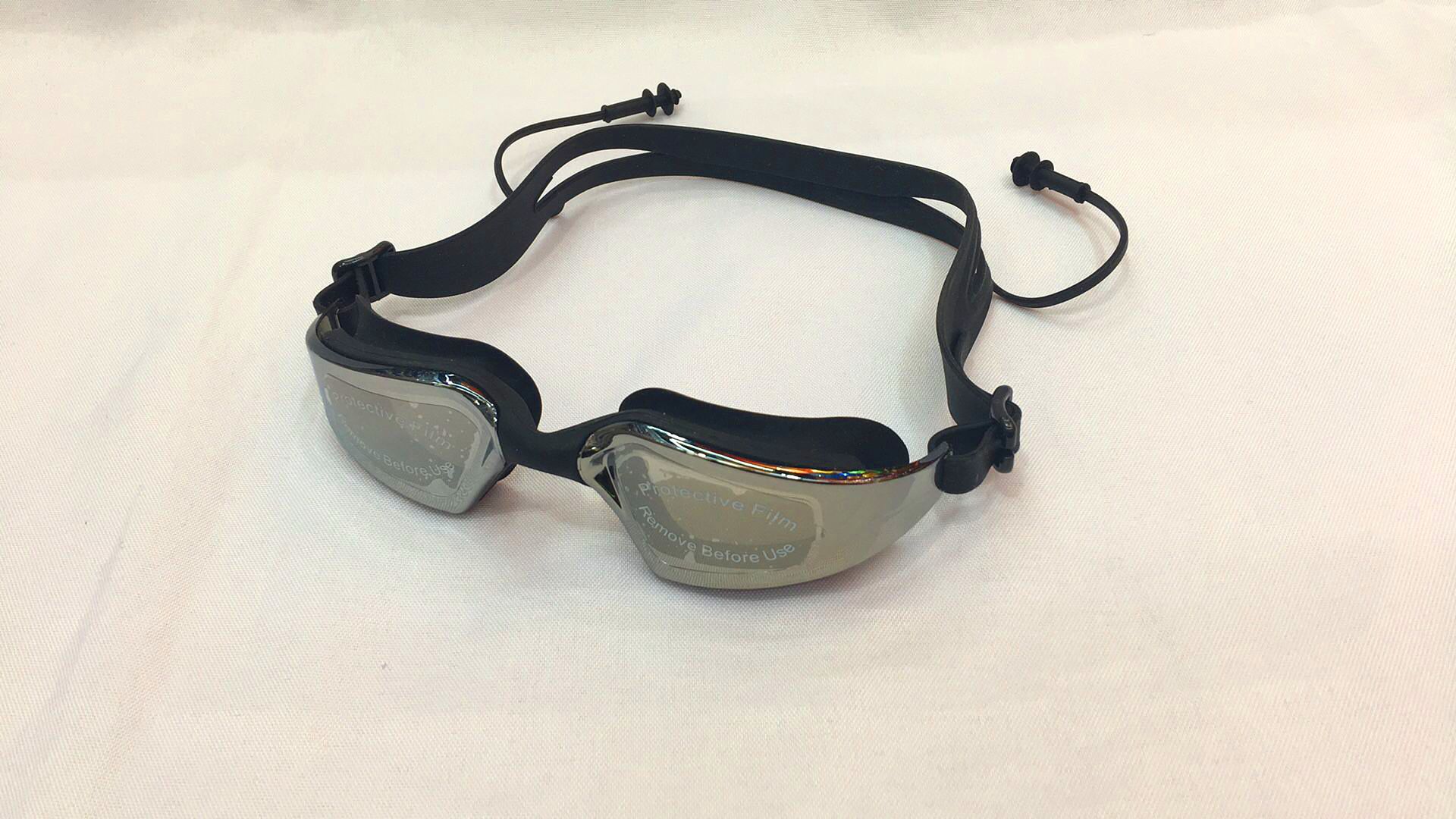 Feiduo swimming goggles: New adult waterproof and anti-fog one-piece earplugs, electroplated goggles, waterproof large-frame swimming goggles detail image 7