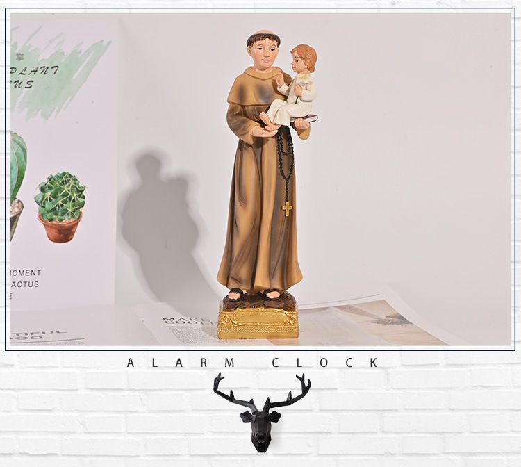 Resin handicrafts, Christian Father holding the Holy Infant figure sculpture, home decoration factory direct sales, customization and wholesale detail image 1