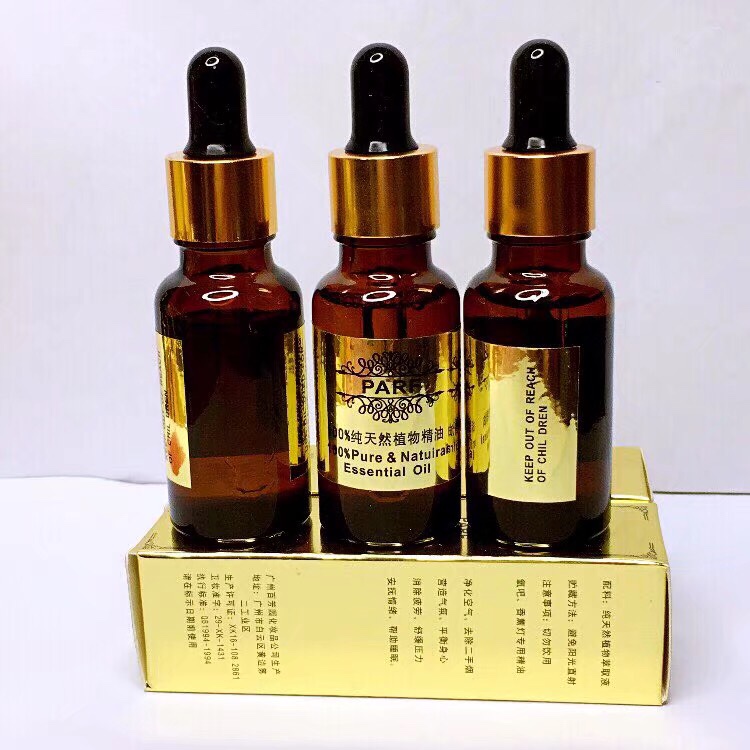 Golden packaging 20ml plant essential oil sleep Aid and Calming Aroma lamp Gift Club 1