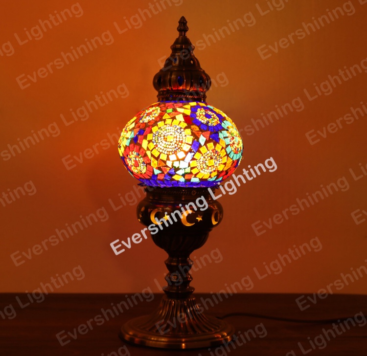 Turkish Mosaic lamp decorative lamp large thumbnail