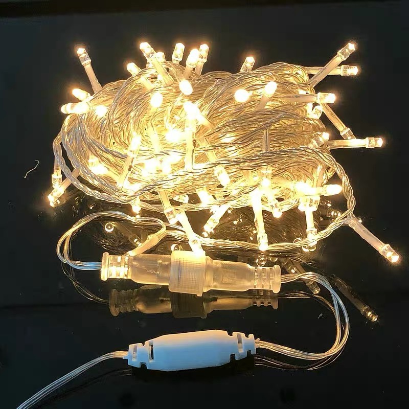Outdoor Waterproof Male And Female Insert Light String Light Small Color Light Flashing Light Sky Star Light Decorative Light Network Red Lighting Small Light String details Picture