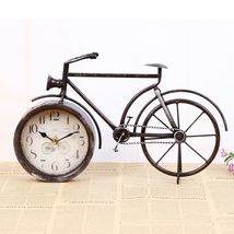 复古自行车创意单面座钟 铁艺工艺品厂家直销批发 家居装饰品摆件