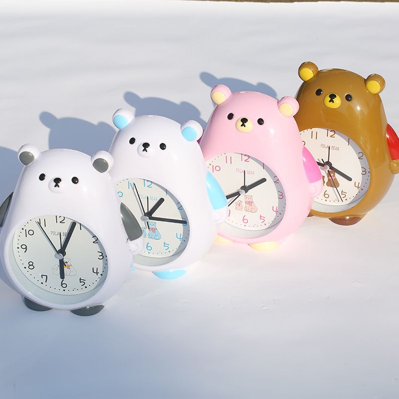 学生可爱扫秒闹钟静音卡通学生用卧室产品图