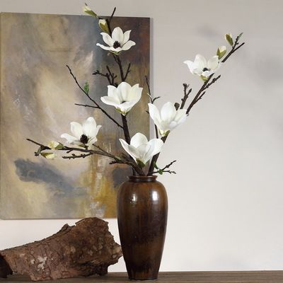 Yiwu Selection lanjin factory direct selling high-end fake flower simulation flower wholesale simulation magnolia | Joe magnolia full figure