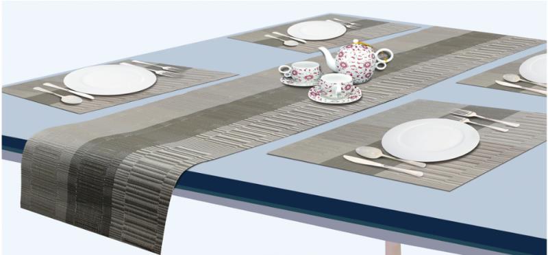 Cross-border 30*180 European-style table flag hotel Western placemats, heat-insulating bamboo joint table MATS details Picture