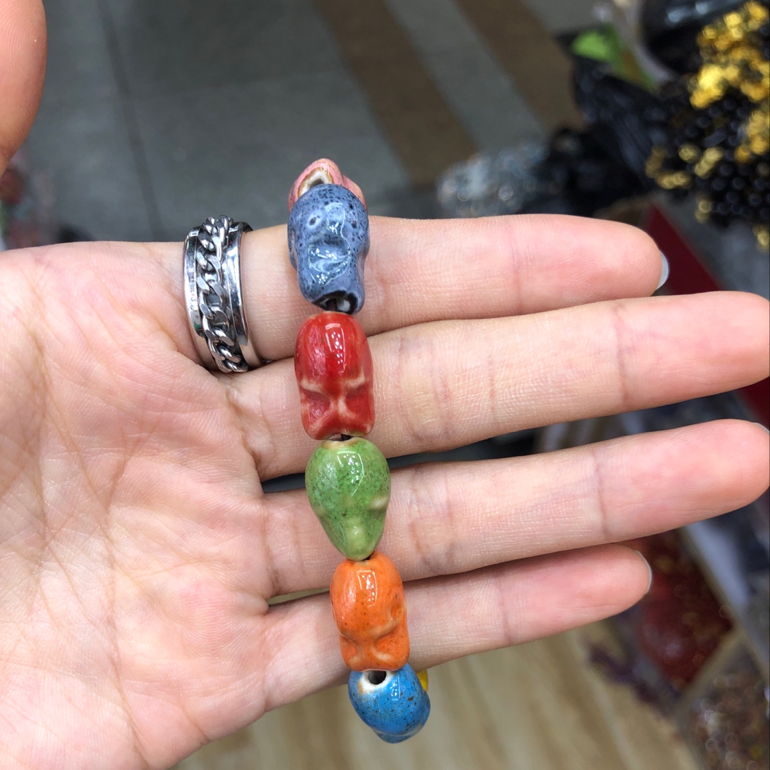 骷髅头陶瓷