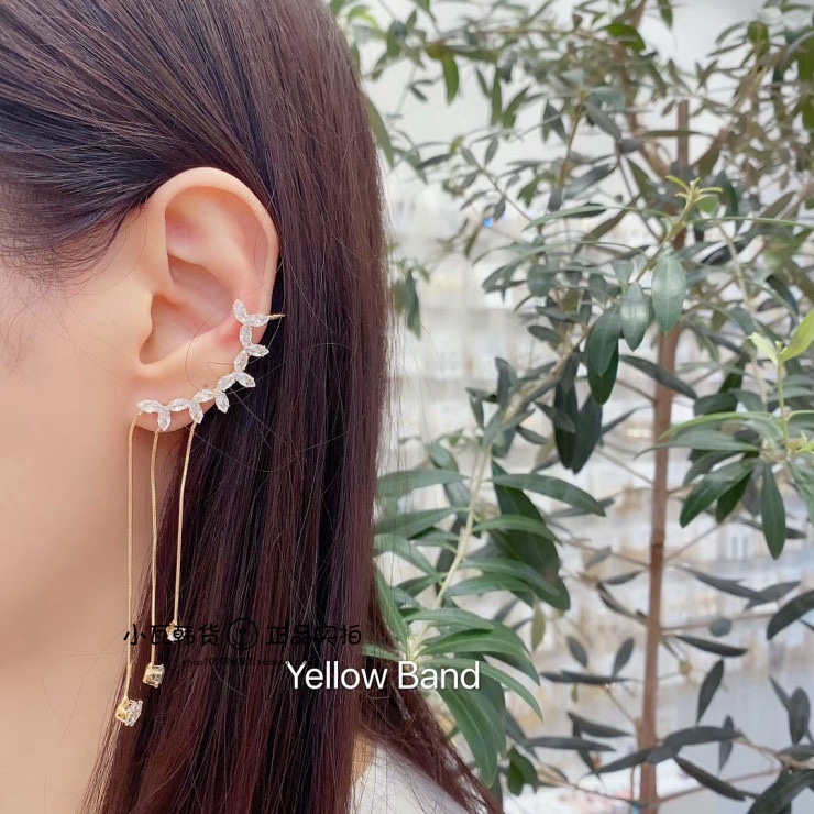 Purchasing personalized tassel water diamond ear bone clips and ear studs from Shin Dongdaemun, South Korea details Picture