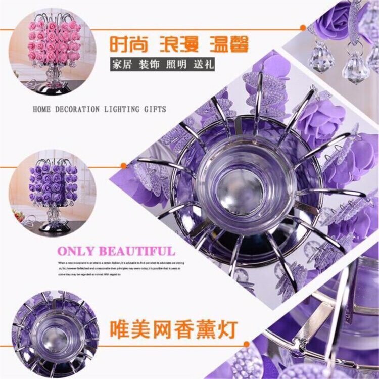 "20-1 Genuine rose aroma lamp, romantic and creative birthday gift incense for weddings. Application Scenario
