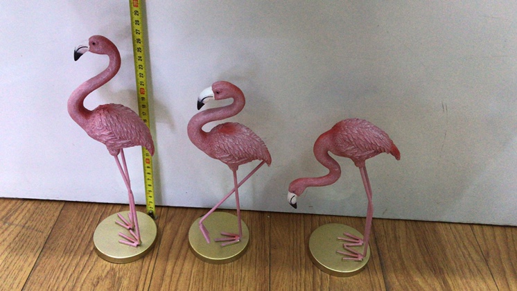 创意树脂工艺品摆件 家居装饰品 时尚简约风格 客厅书房桌面摆设火烈鸟1