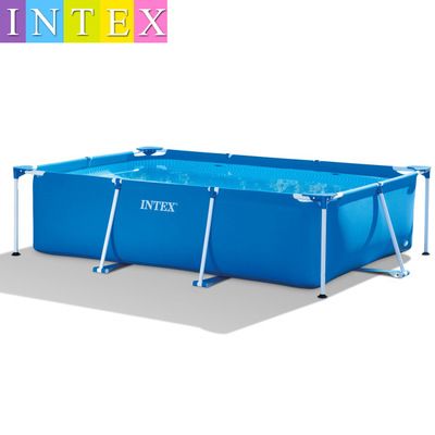 INTEX 28271 rectangular tube frame water play pool, extra-large frame, thickened children's family swimming pool full figure