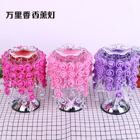 Genuine 16-string snowflake rose aroma diffuser, home bedroom bedside lamp, aroma diffuser, beauty salon aroma desk lamp, sleep aid aroma diffuser details Picture