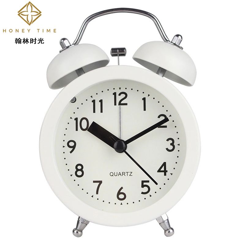 Hanlin Time Creative New Product: Simple and personalized decorative clock, 3-inch round metal silent scanning bell